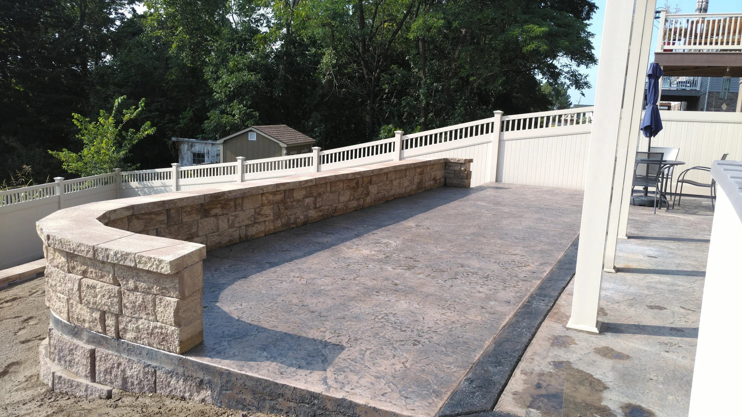 concrete retaining wall mt. crawford