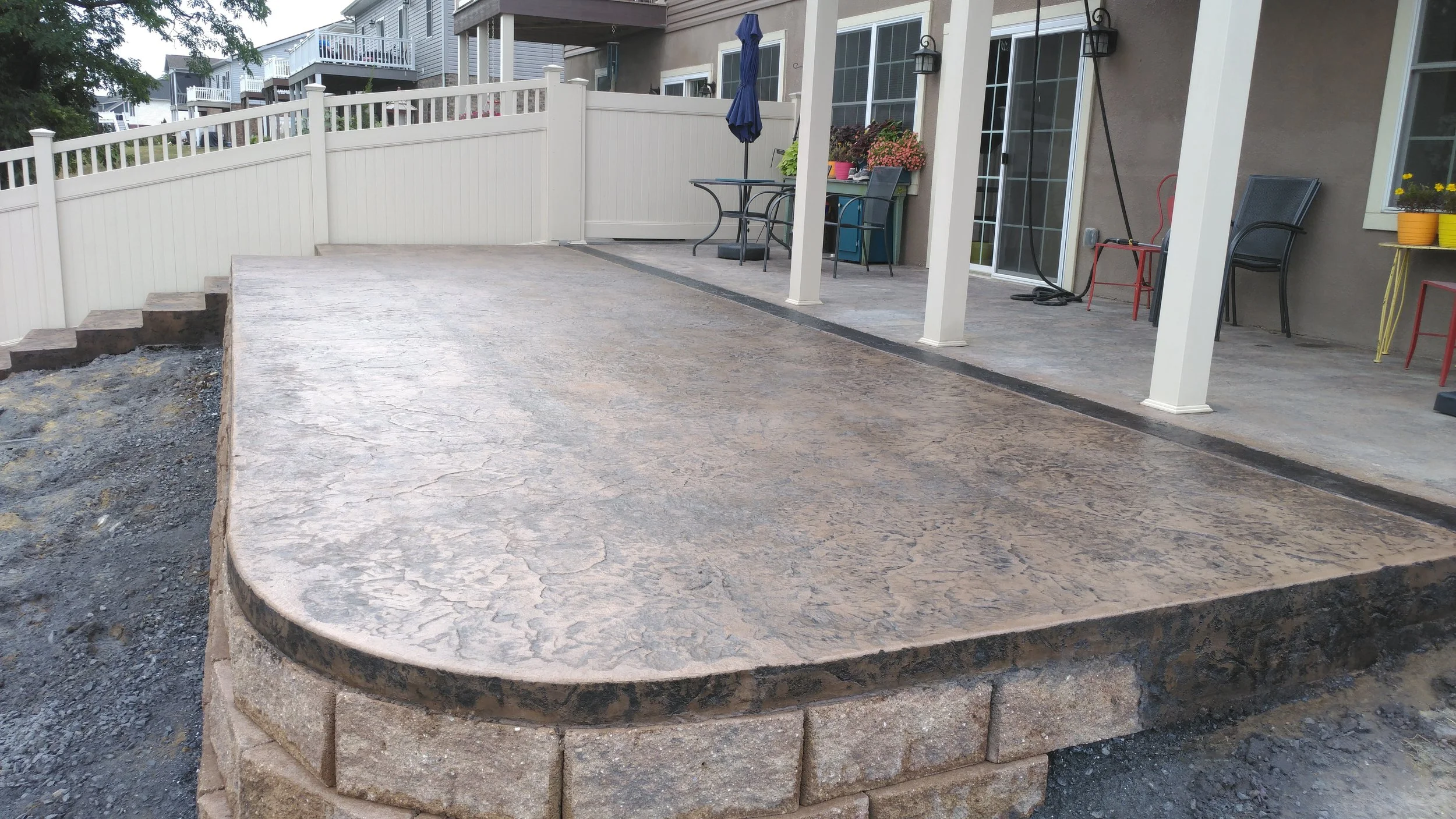 concrete retaining wall fishersville