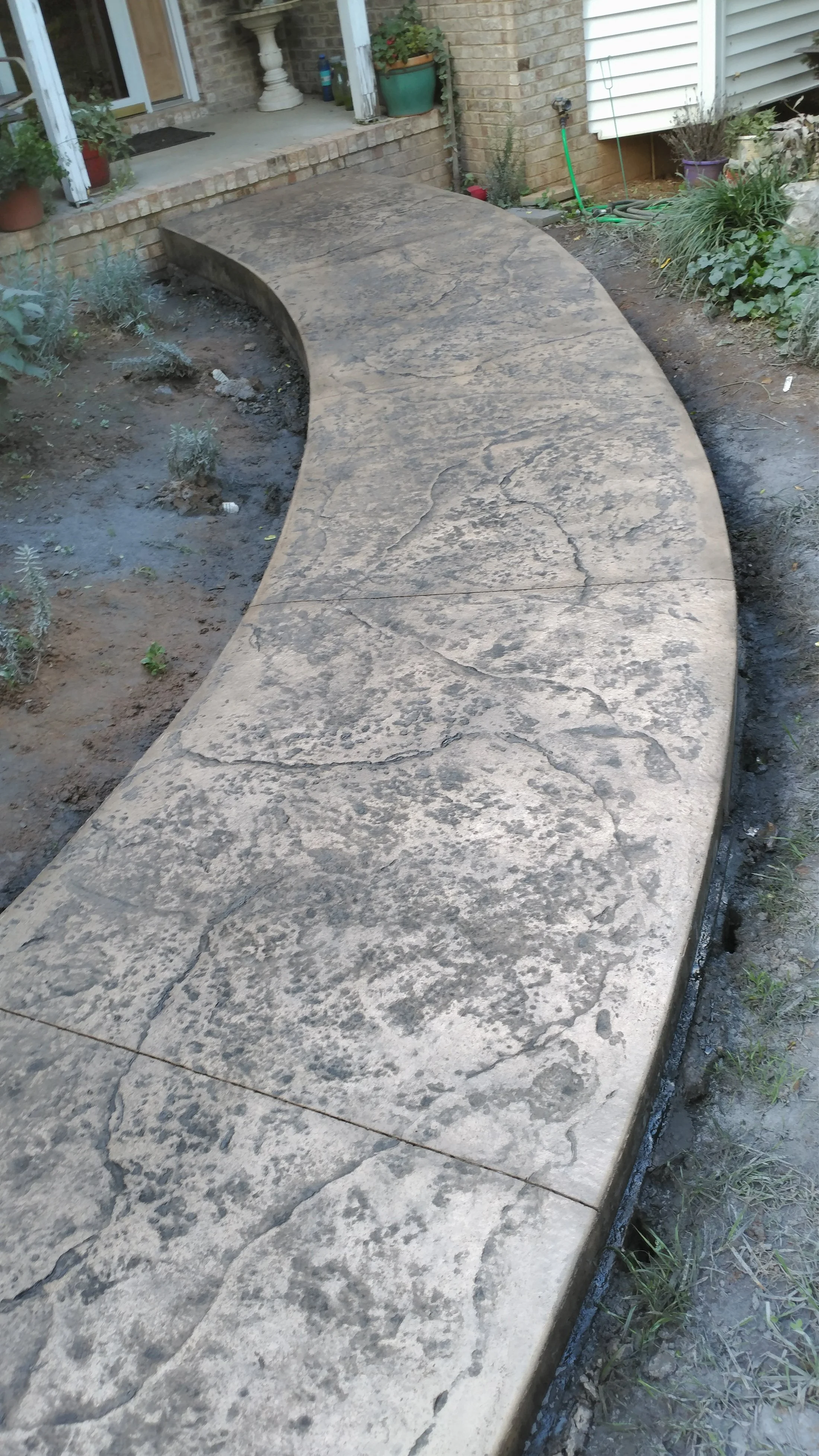 concrete walkways fishersville