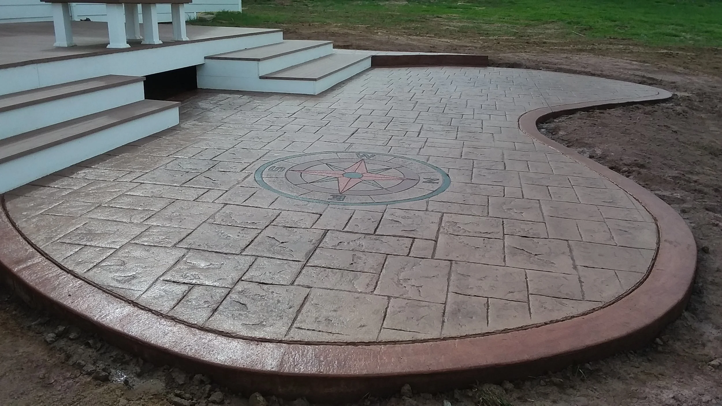 Outdoor decorative concrete build shenandoah valley