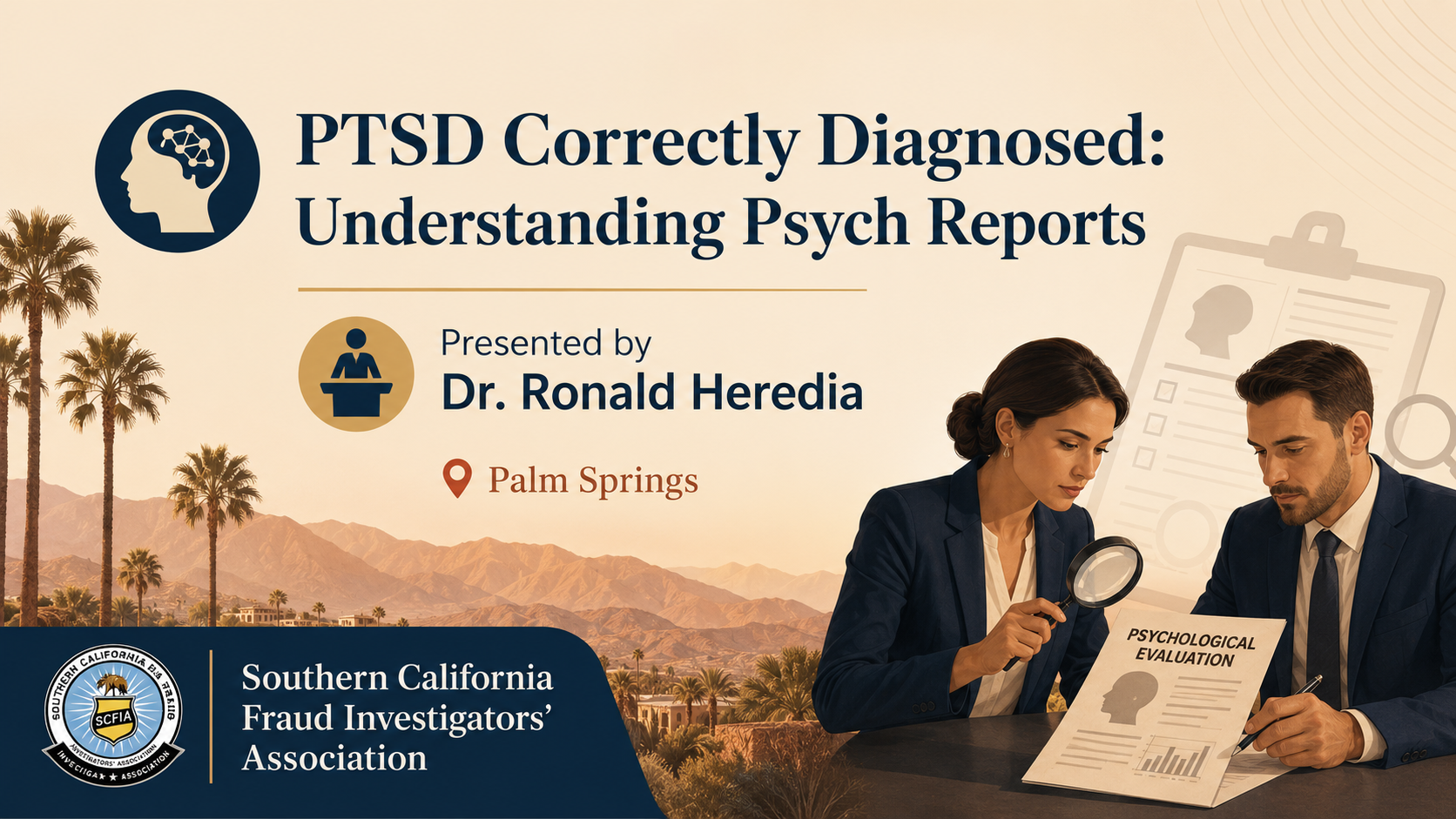 Dr. Ron Heredia will be presenting at the 2026 SCFIA Conference!