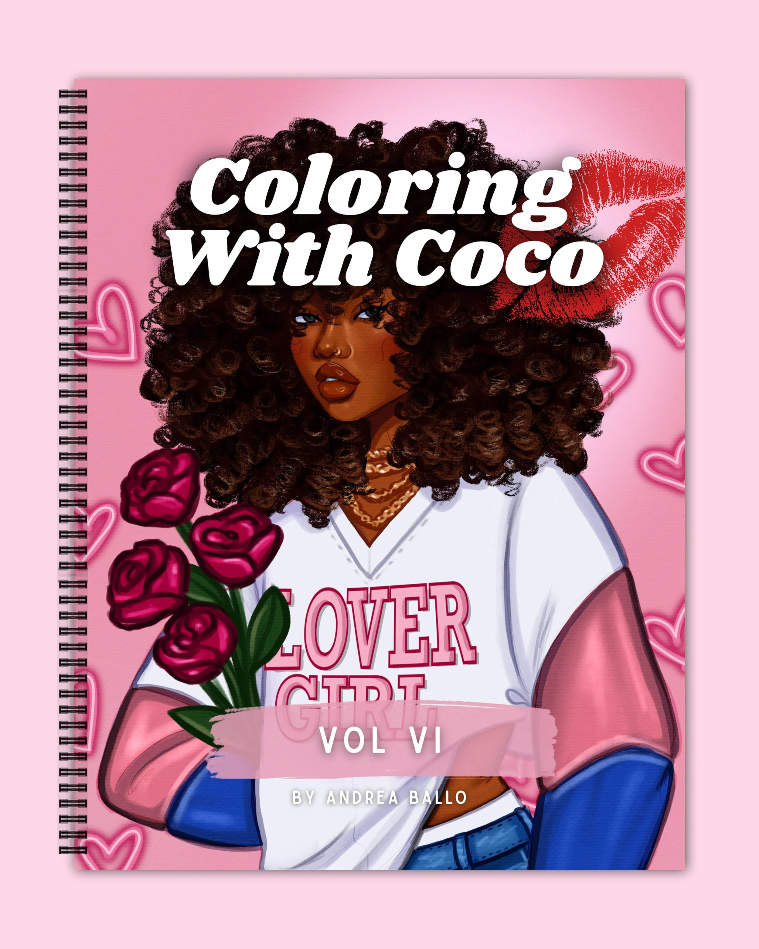 NEW! Wire-Bound Coloring With Coco Vol. VI Valentine's Day Edition RELOADED