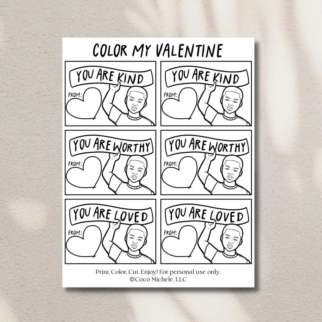 Printable Kid’s Valentine’s Day Cards (Boy)