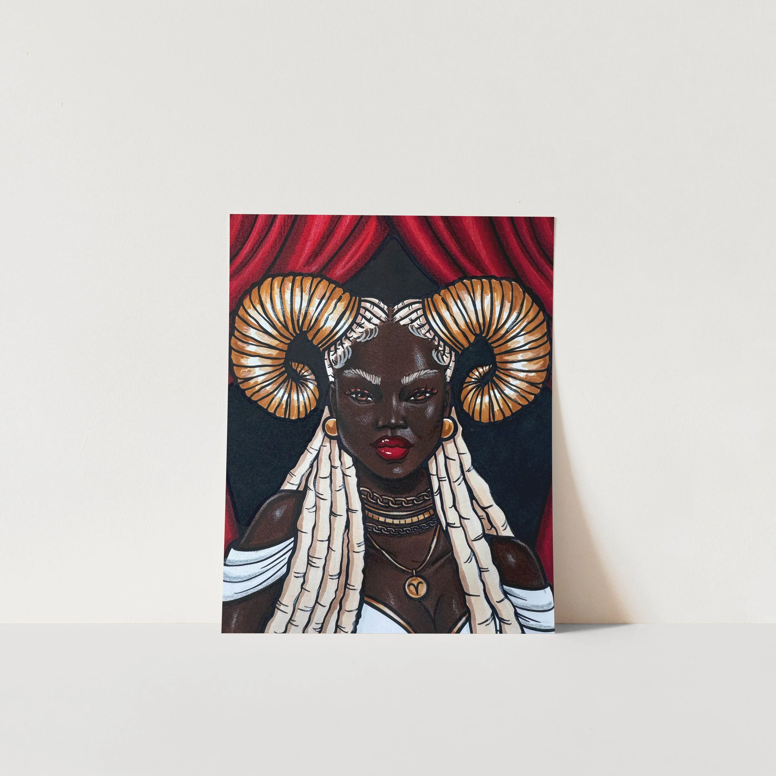 Aries Szn Coloring Art Print