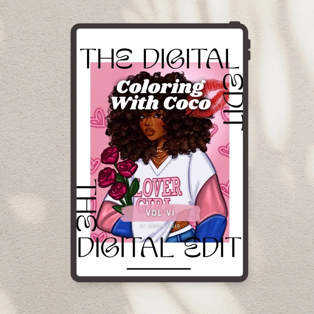 DIGITAL Coloring with Coco Vol VI Valentine's Day Edition — COCO