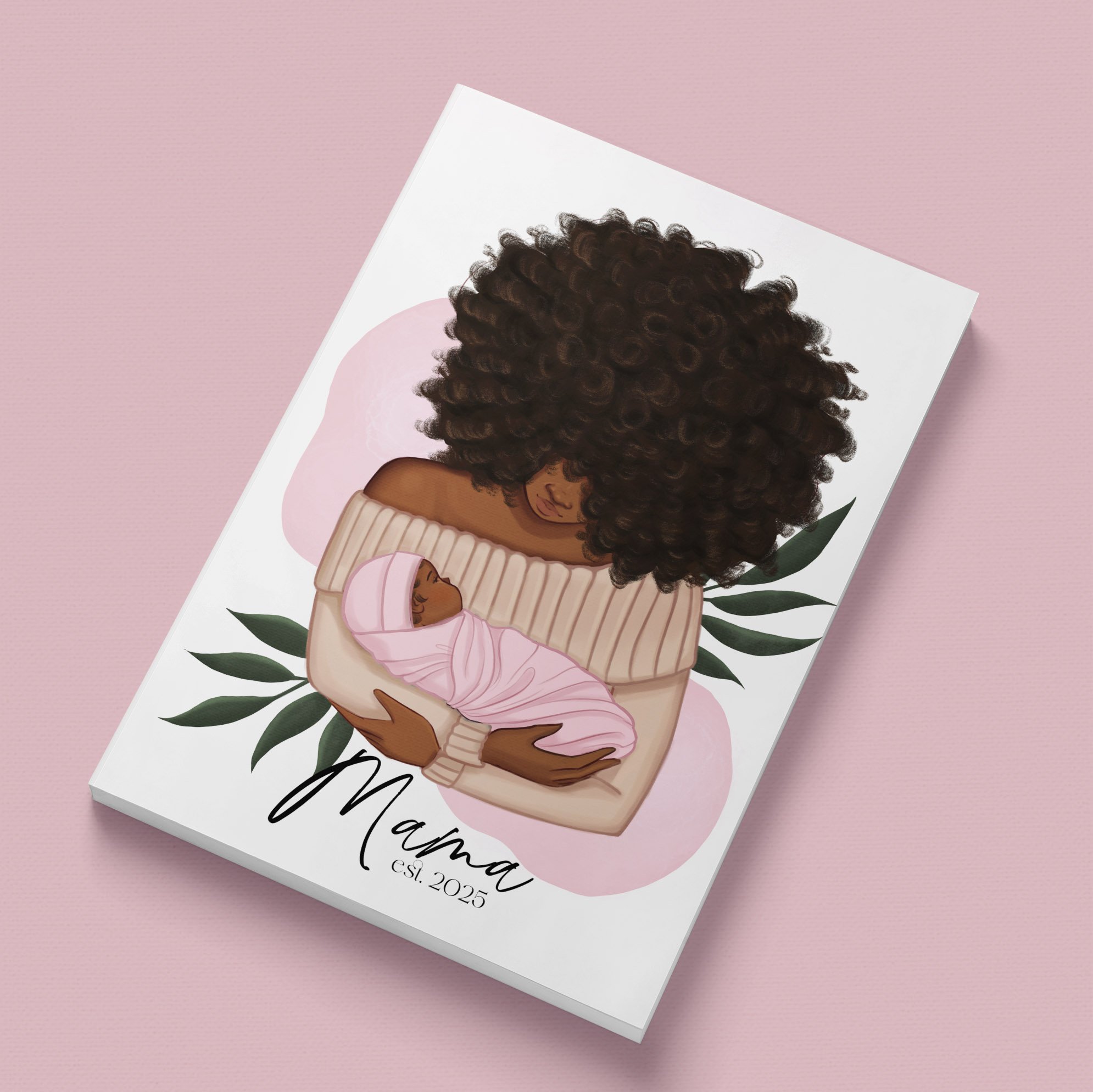 Mama Est. (Girl) Paperback Journal