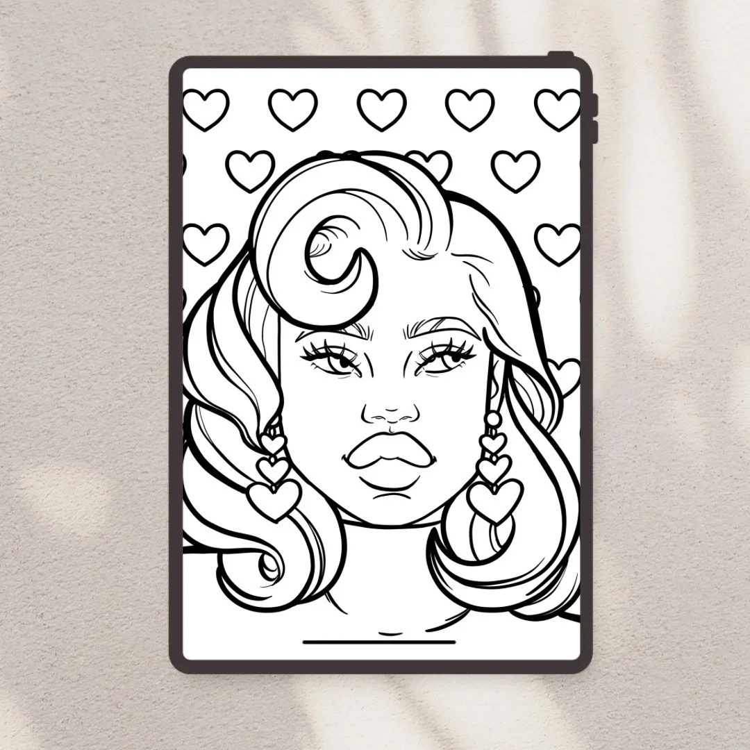 DIGITAL Coloring with Coco Vol VI Valentine's Day Edition — COCO