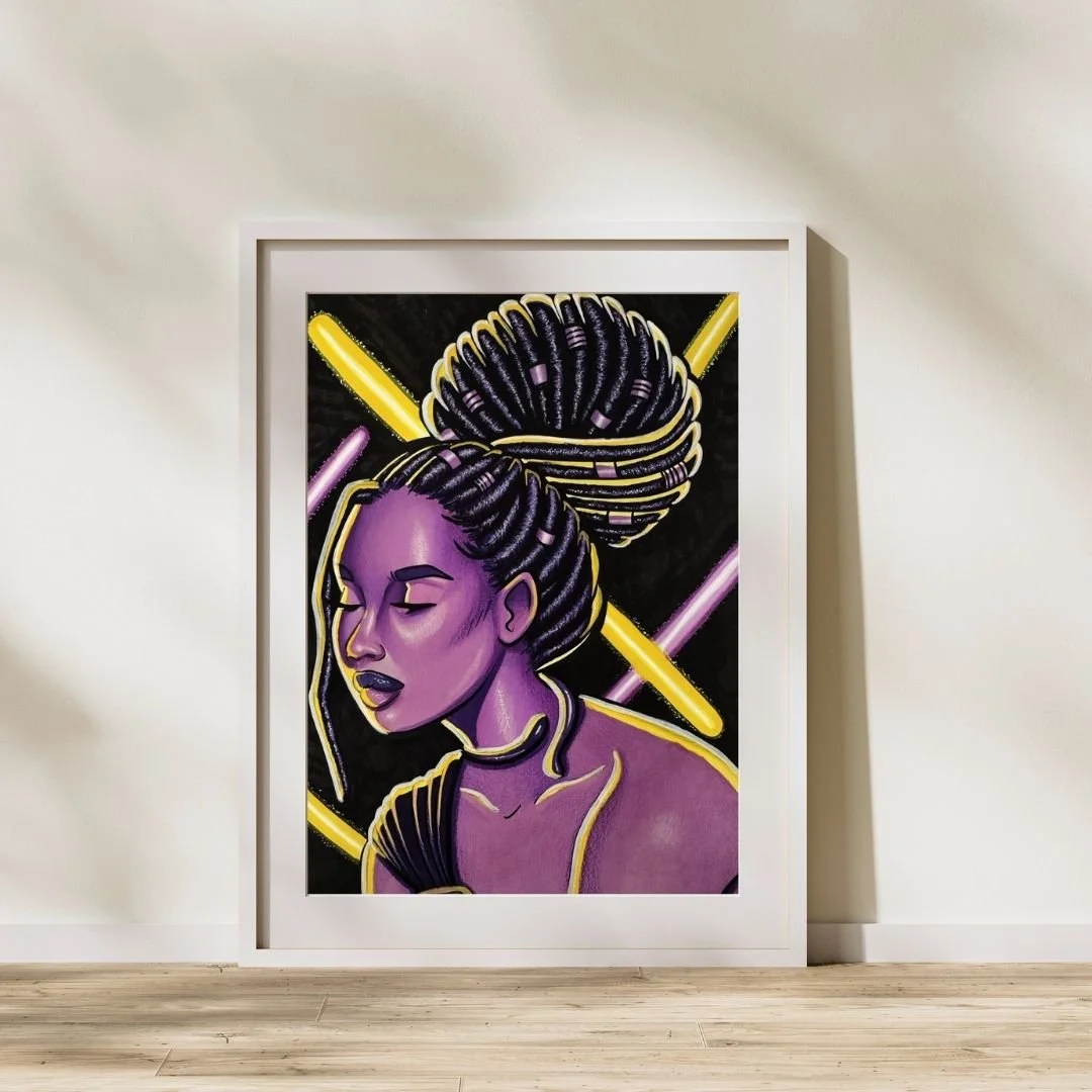 Intergalactic Coloring Art Print