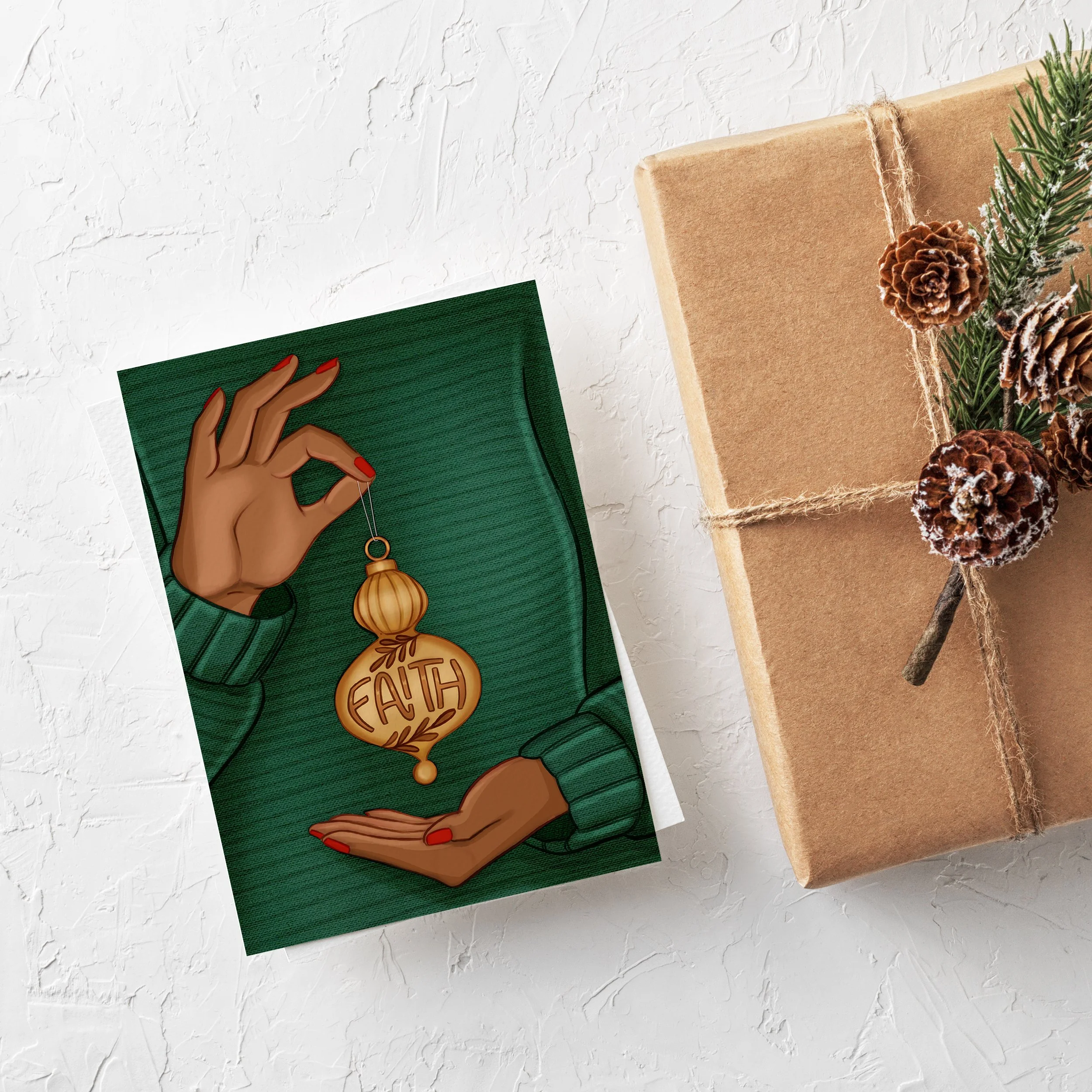 Hanging on to Faith Christmas Card