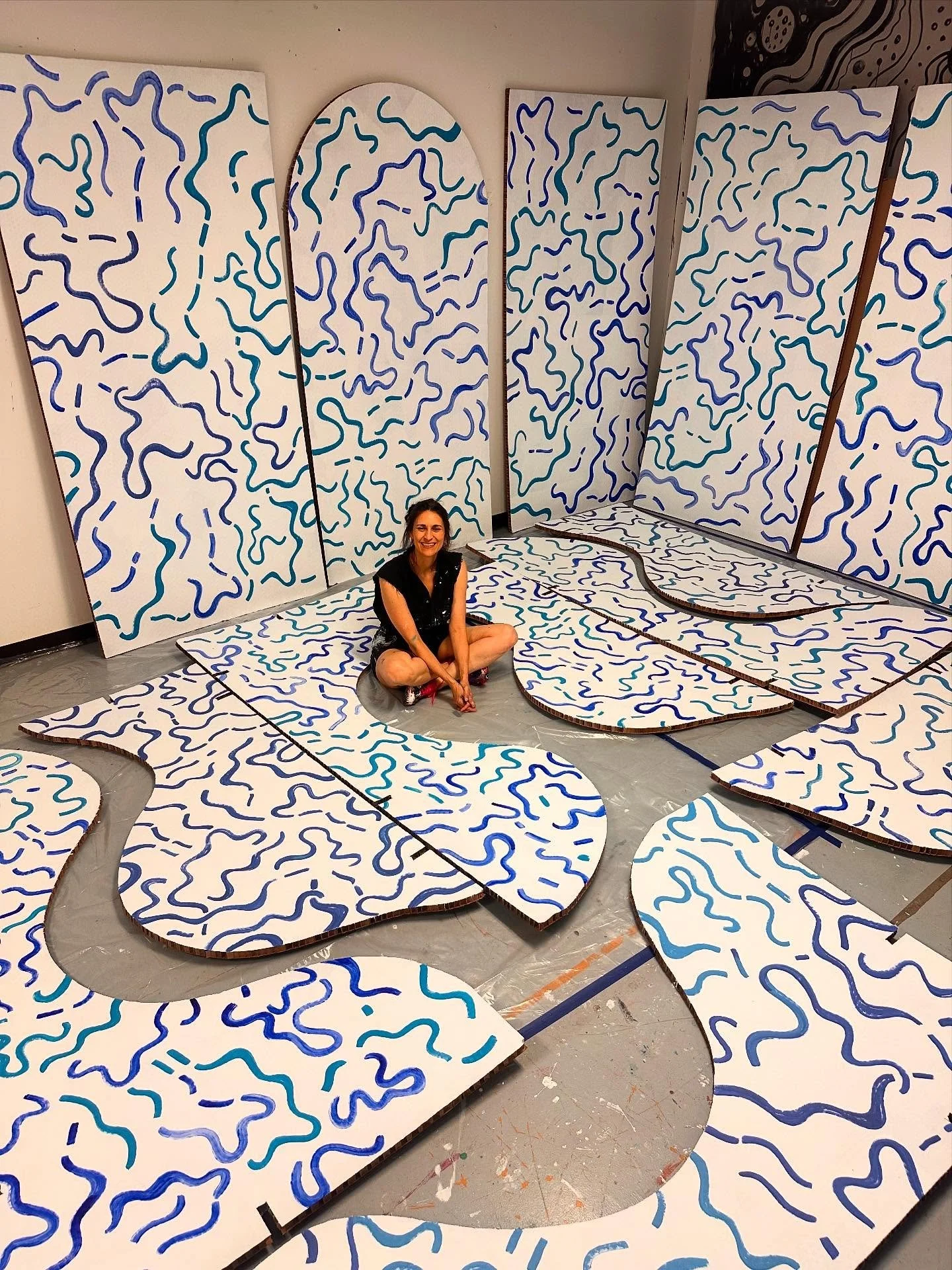 I&rsquo;m surrounded by the latest ZART STUDIOS installation for Pittsburgh&rsquo;s Convention Center. Thankful to collaborate with @britneysmithceramics and @mylesgeyman.. it&rsquo;s all about the team.