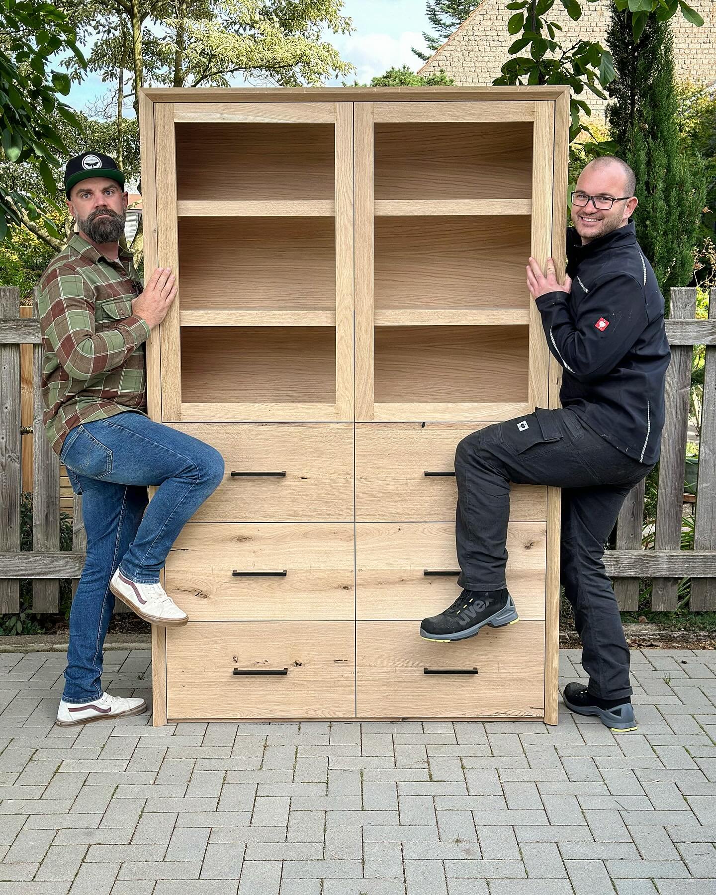 Well it&rsquo;s not done and it&rsquo;s far from perfect but to go from rough milled oak to this in 4 days is pretty darn good. Germany has been so much fun. The people are amazing, the food was amazing and our Patron @hocksen and his wife Nicole wer