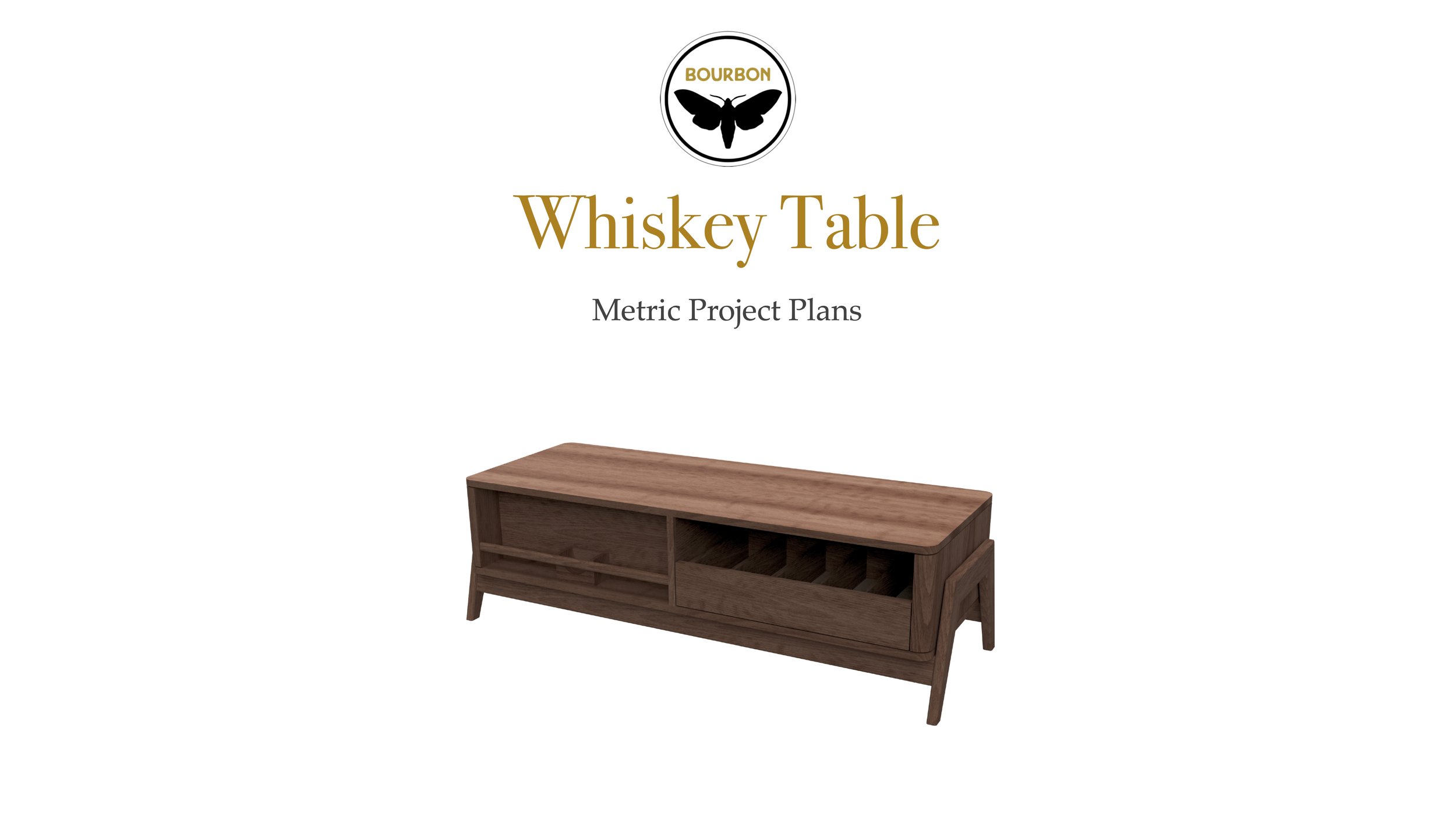 Whiskey Table Plans (Metric)