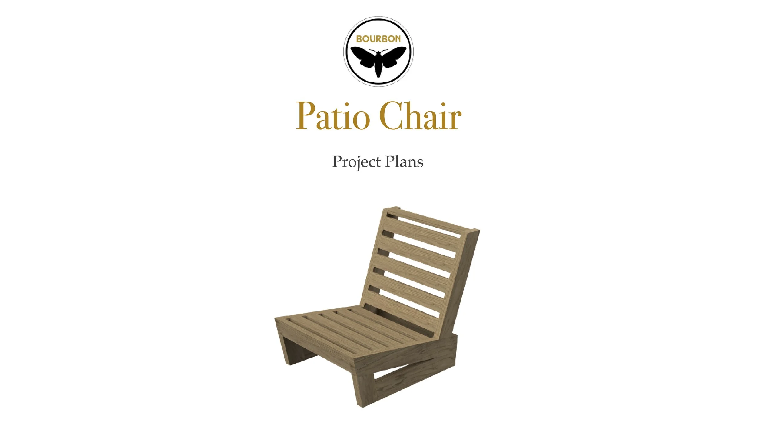 Patio Chair Plans