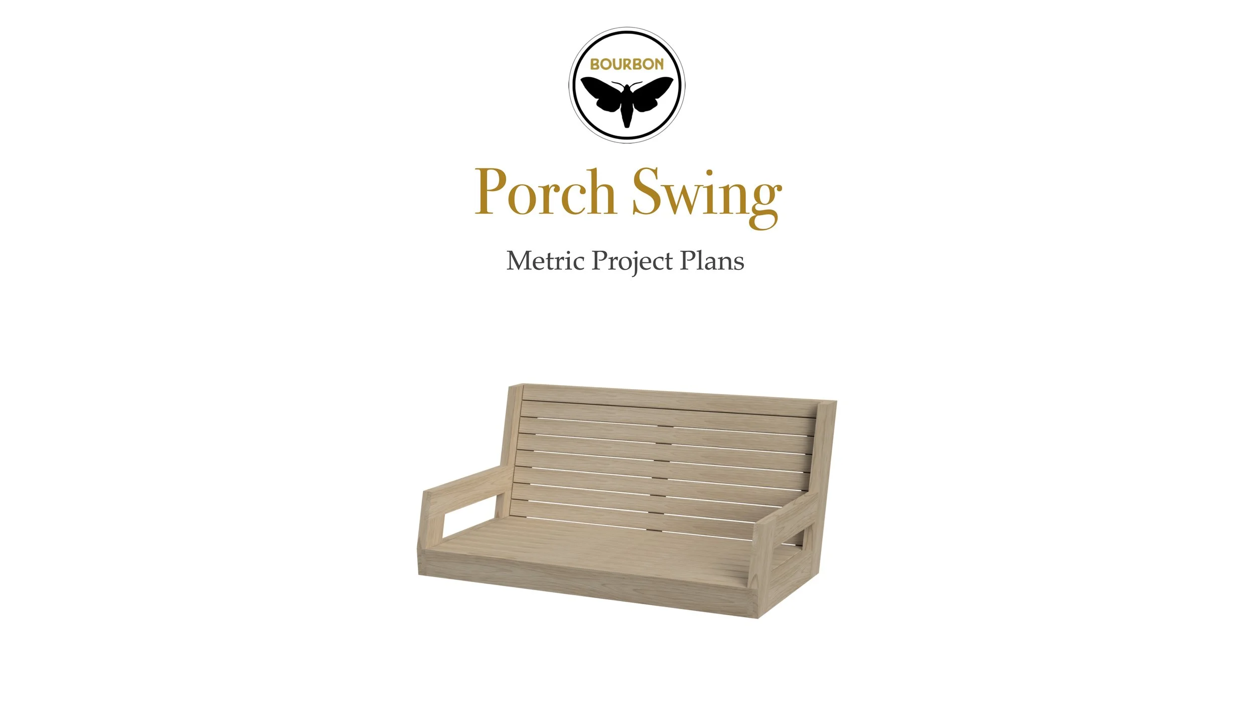 Porch Swing Plans (Metric)