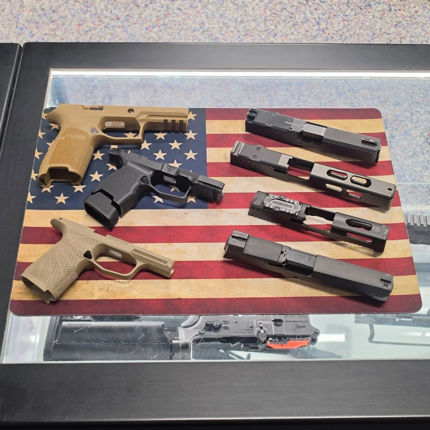 We have slides &amp; frames!!! If we don't have what you are looking for we can definitely order it up for you.  We also do optic cuts, slide cuts, port barrels and just about anything else, just dm us or come in for pricing