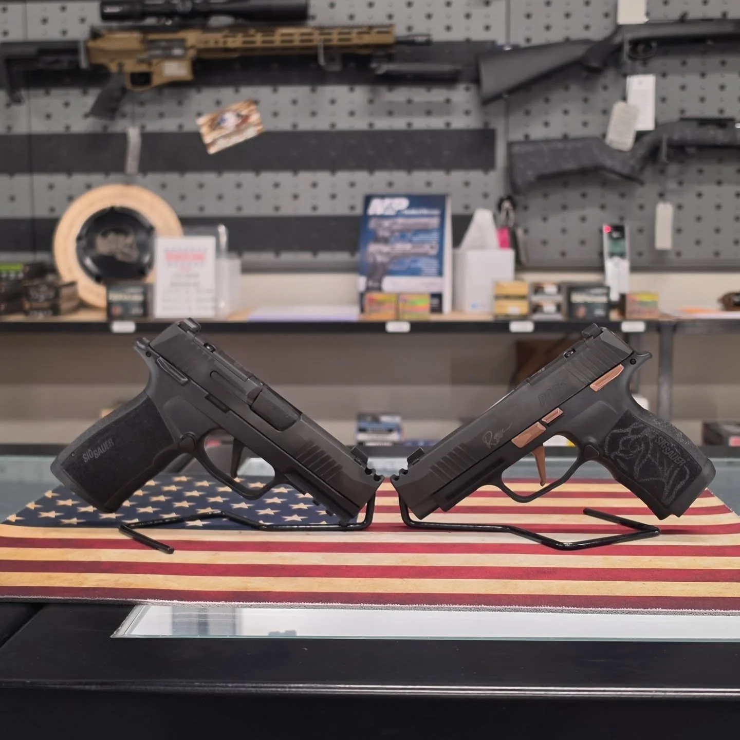 If you are looking for those @sigsauerinc P365's we have them!!! P365 X-Macro we have it, P365 Rose we have it!!!! Come in and check them out, and if you purchase it here and the optic, we will mount it &amp; bore sight it for free!!!