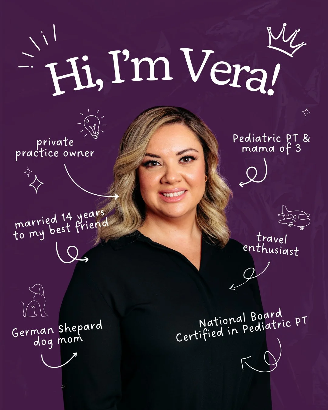 Hi! 👋 I know there are some new faces here, so I wanted to reintroduce myself 💜.⁠
⁠
I&rsquo;m Dr. Vera Malushi, a national board-certified pediatric physical therapist, mama of three, and the heart behind Milestones.⁠
⁠
I&rsquo;m here to share real
