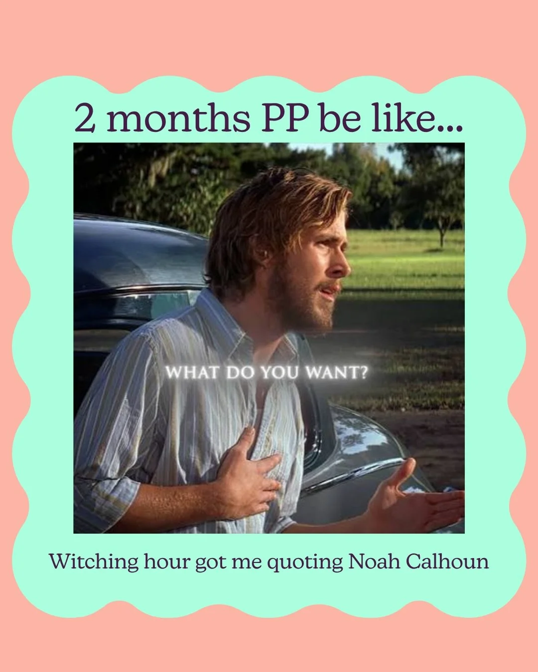 2 months postpartum and thriving! 🤪

Isn&rsquo;t motherhood so beautiful? Which slide resonates with you the most? 

#2MonthOld #postpartum #motherhoodhumor #witchinghour #funnymommy