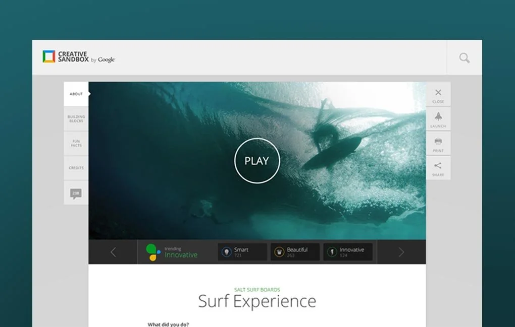 Google Creative Sandbox