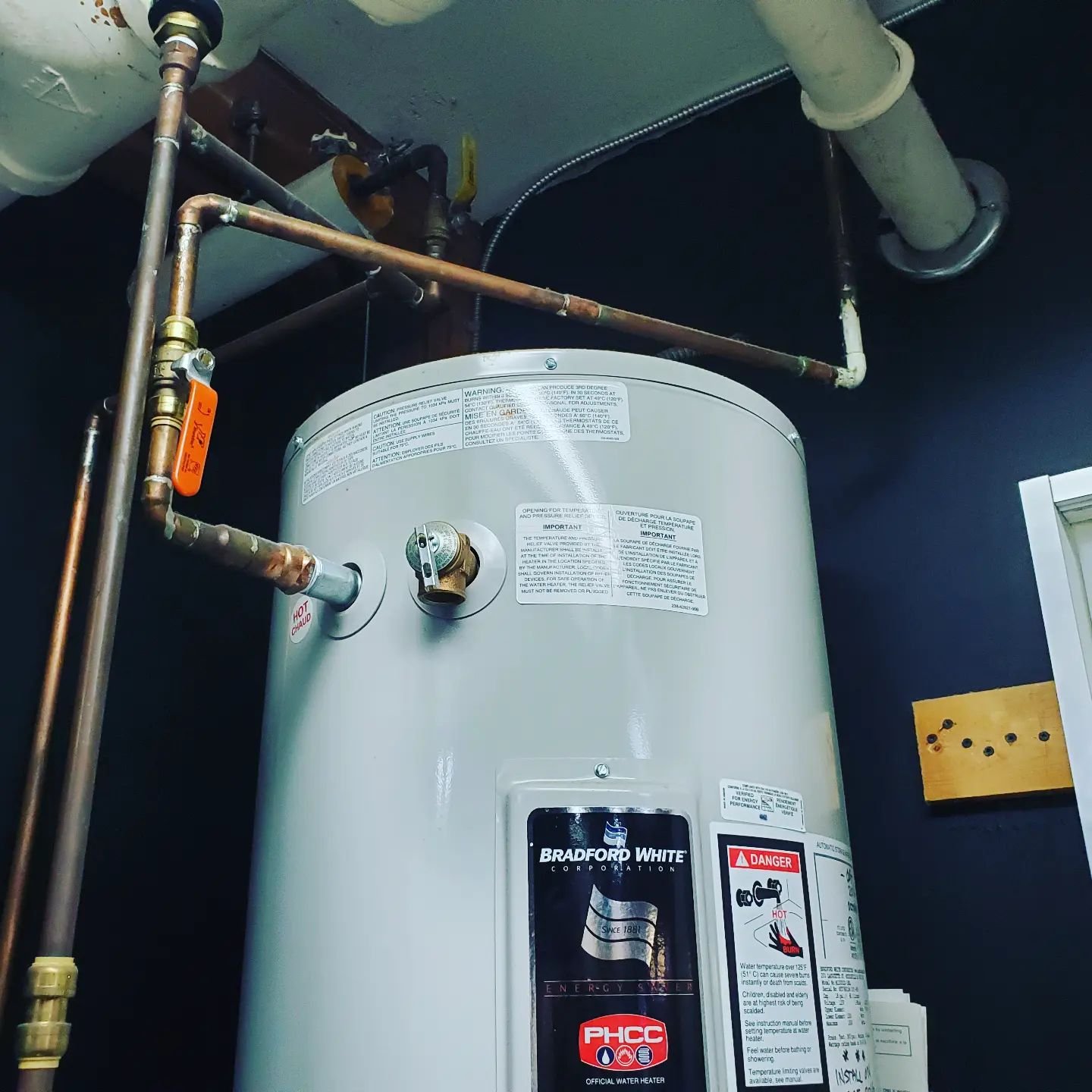 Boiler replacement needed because it's leaking? We got you!  Just finished this job up on Grandville island. #plumbing #boilerreplacement #boiler #mechanical