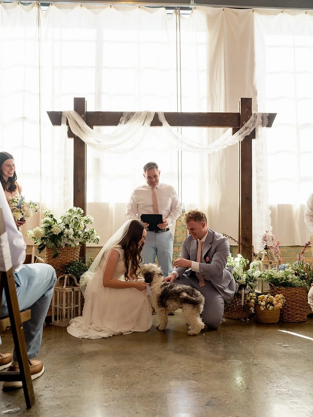 The cutest ring bearer we ever did see. 🐶 🫶 Such a sweet day celebrating Kaylee and Nathan 🌿