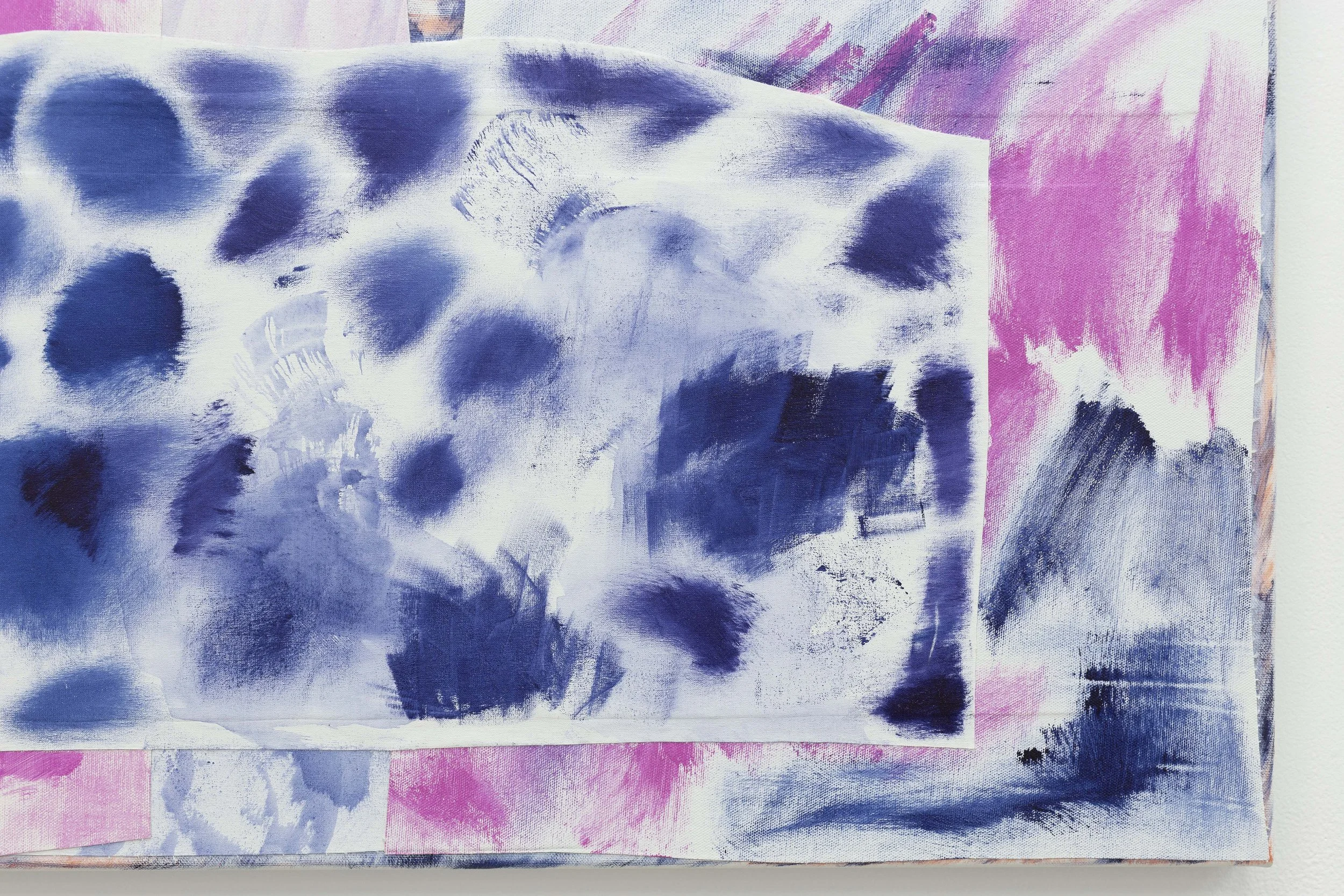 detail, Signal Modulations / Sky in my Lungs (8), 2025, acrylic on canvas, 800 x 750 mm