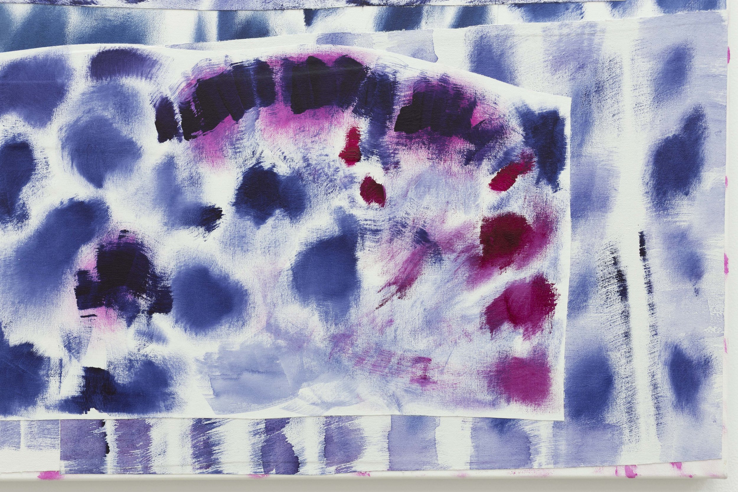 detail, Signal Modulations / Sky in my Lungs (9), 2025, acrylic on canvas, 800 x 750 mm