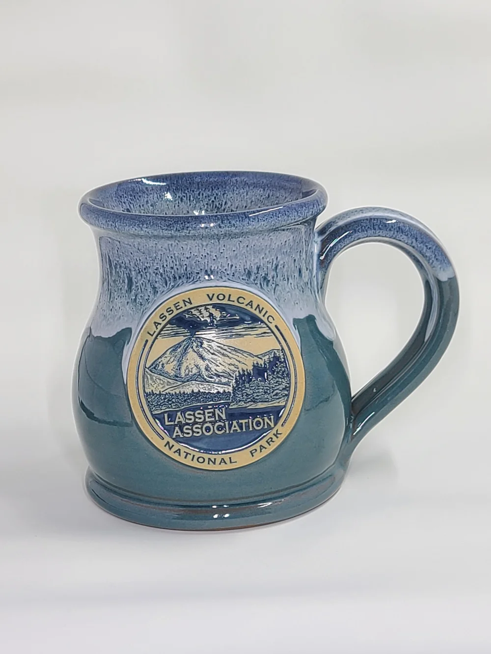 Lassen Volcanic National Park Mug Light Teal with Blue White  Lassen  Association | Peak Your Curiosity