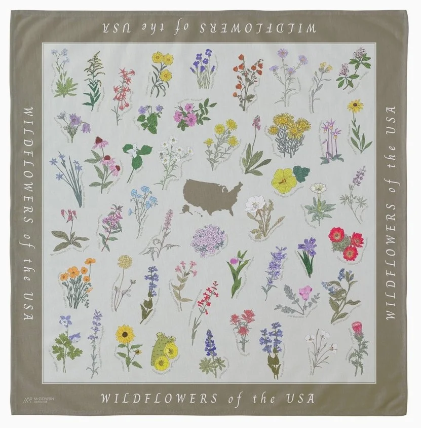 Wildflowers of USA Bandana