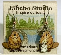 Beaver Earrings