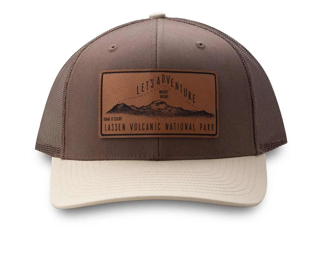 DTE Lets Adventure Brown Tan Bill Trucker.jpg