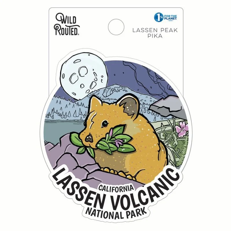 Nighttime Pika Round Sticker