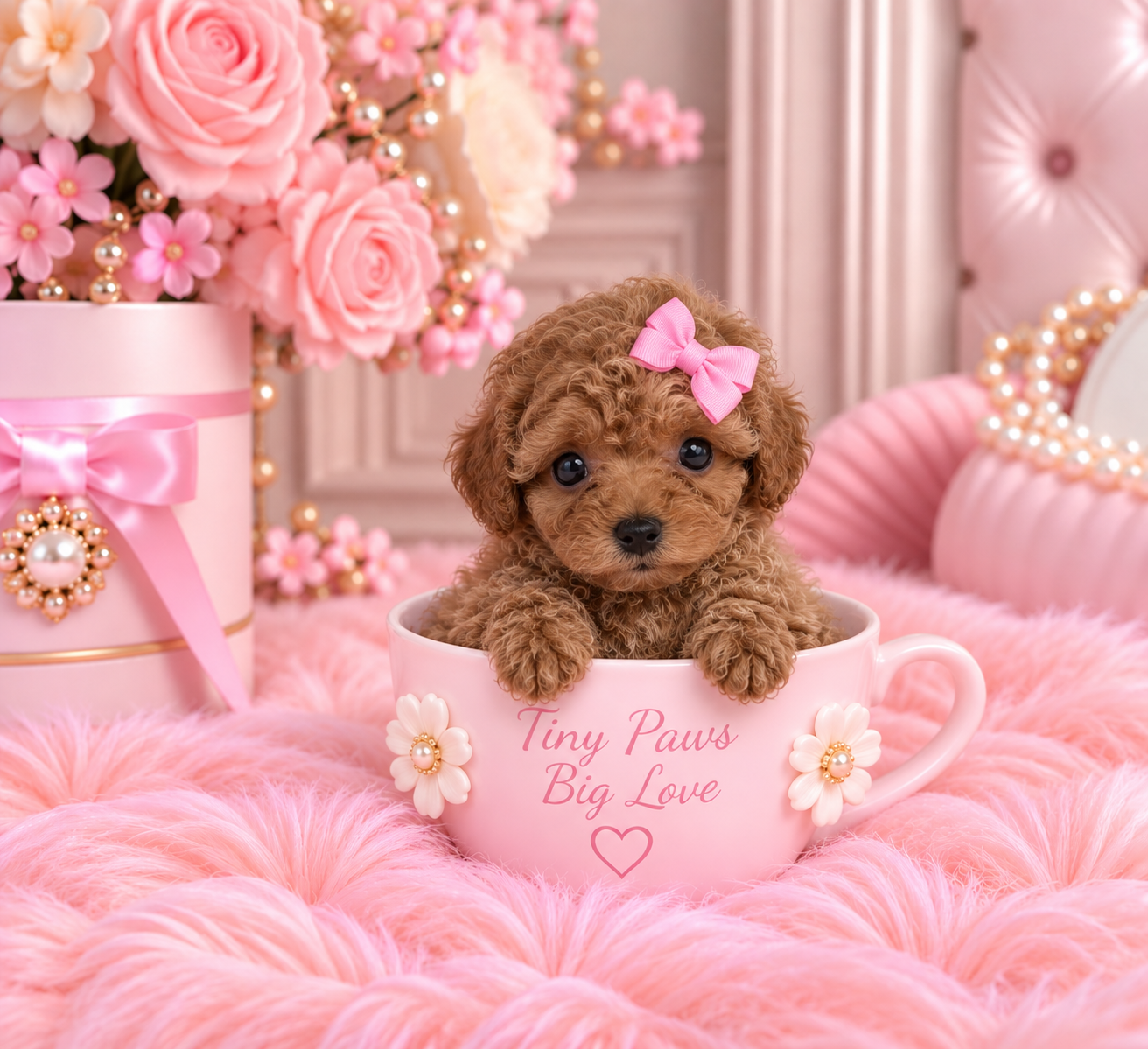 POLKADOT   FEMALE TEACUP   $3,950.00       #1254
