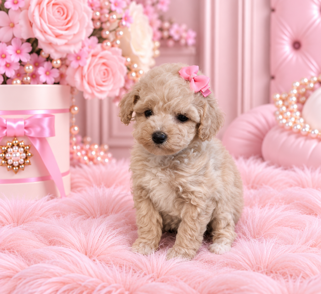 PEBBLE  FEMALE MINIATURE POOLDE   $3,050.00   #1112
