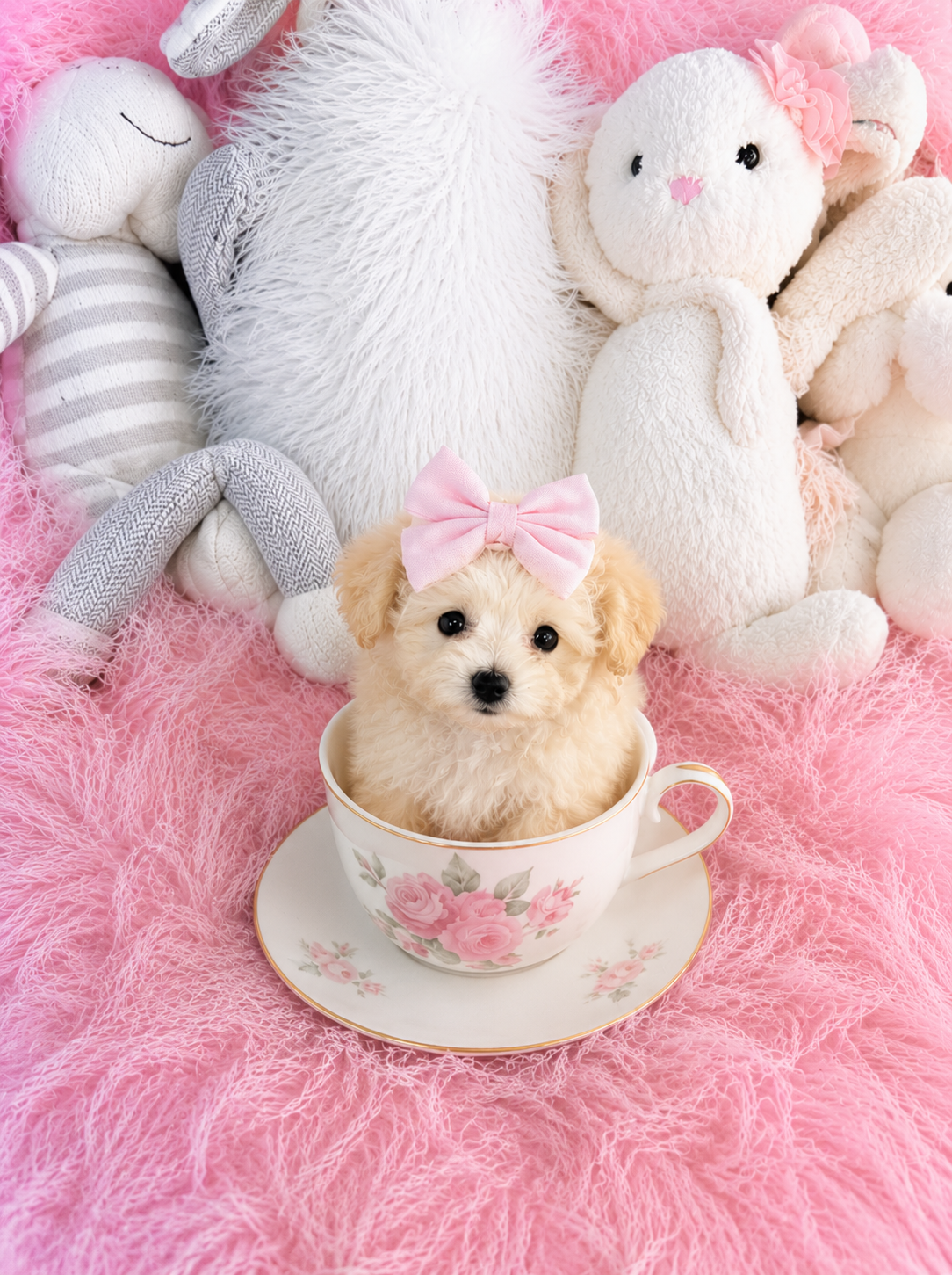 DOTTY  FEMALE  TEACUP/POCKETBOOK  BICHONPOO   $3,950.00   #1185