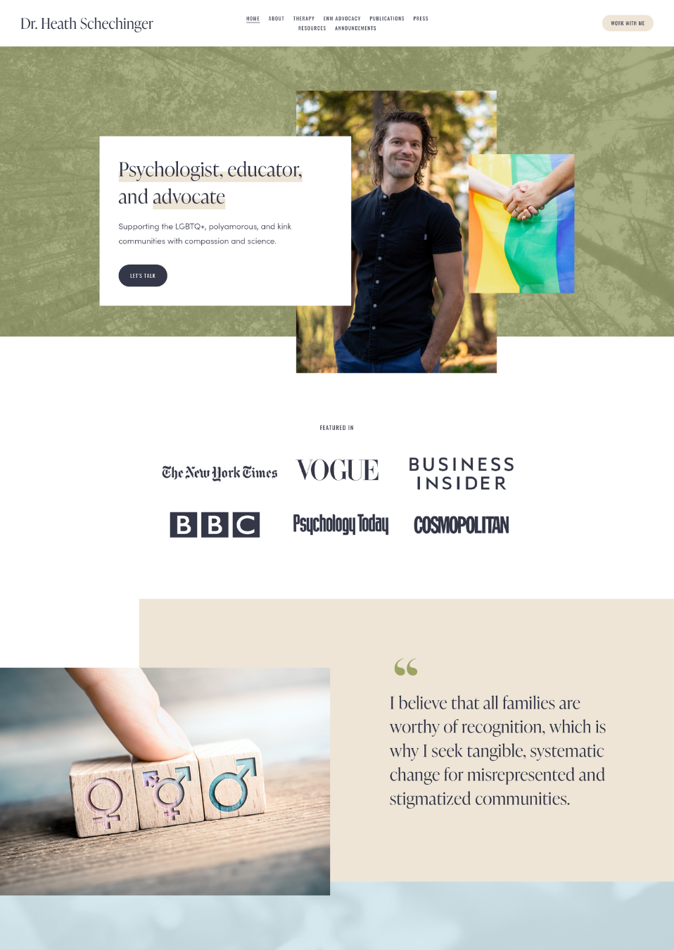 Dr. Heath Schechinger Website Preview