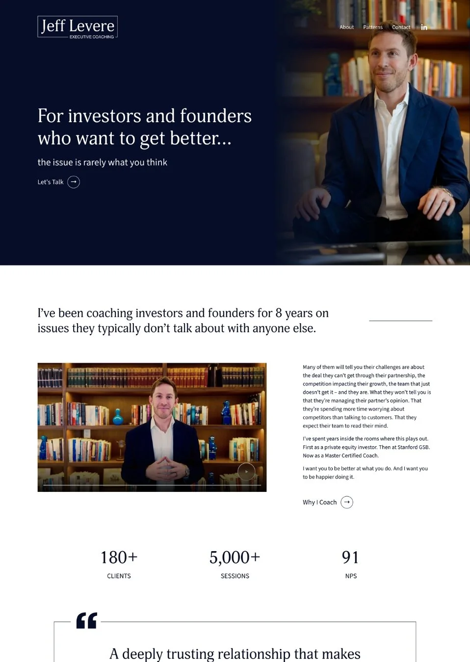 Jeff Levere Executive Coaching