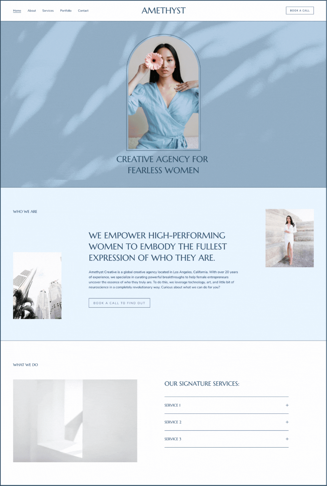 Amethyst Template — Alyssa Stiles Web Designer & Squarespace Expert