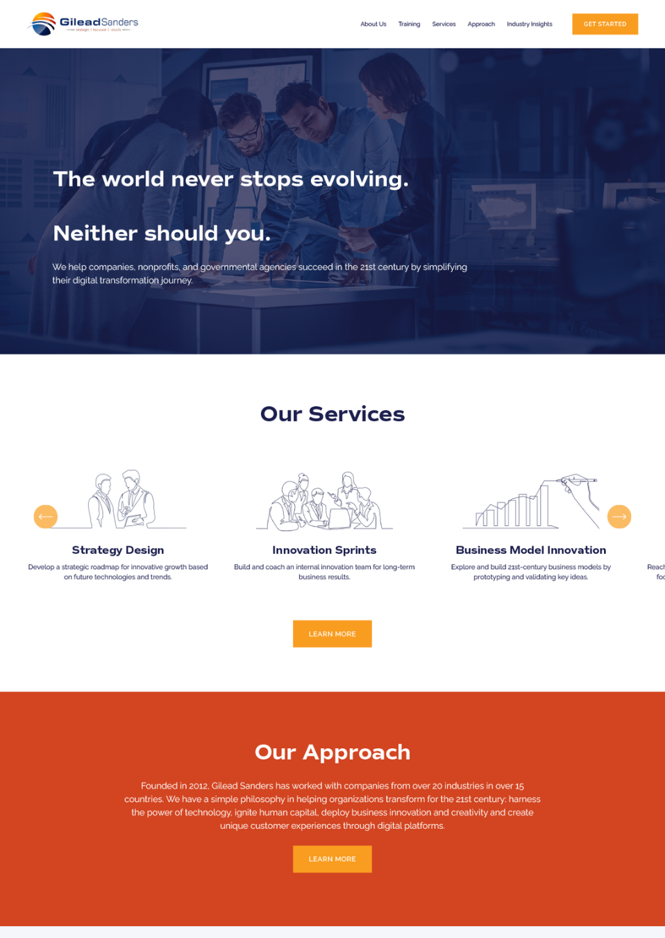 Gilead Sanders Website Preview