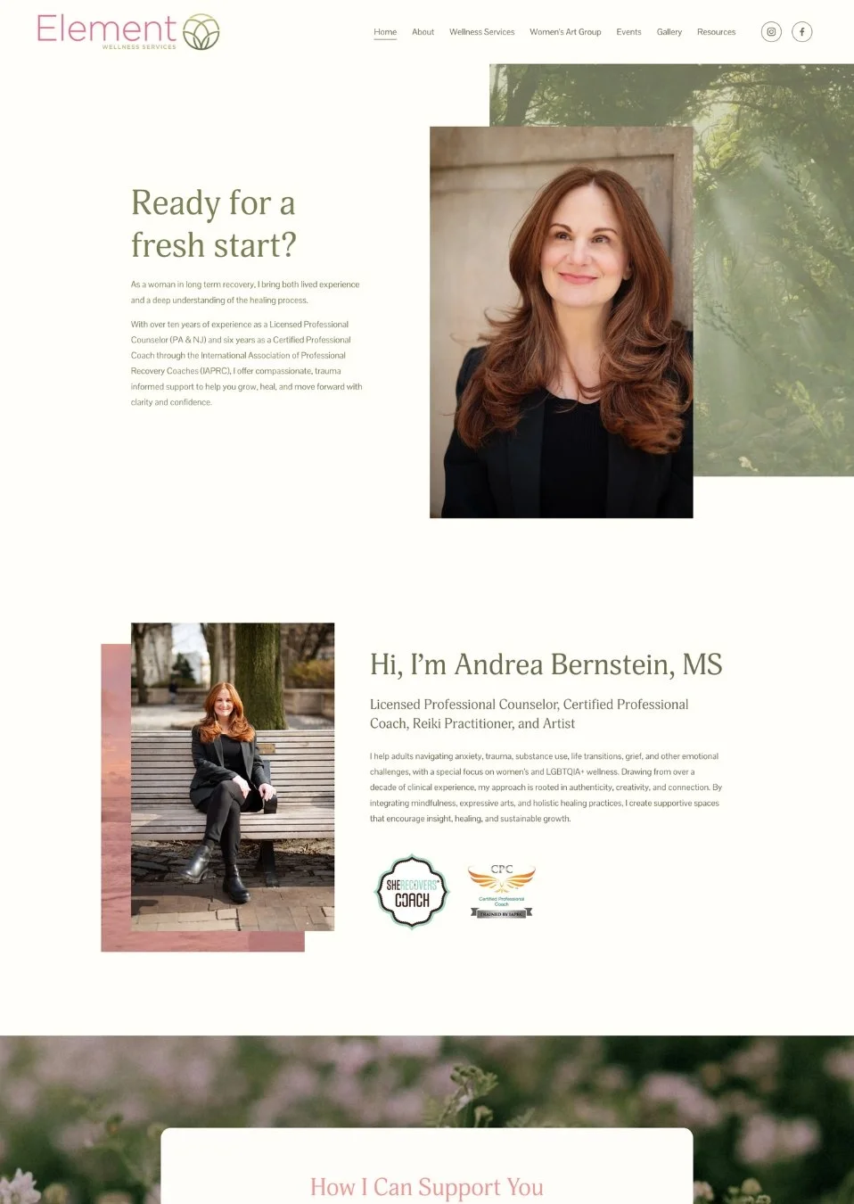 Element Wellness | Andrea Bernstein, MS, LPC, CPC