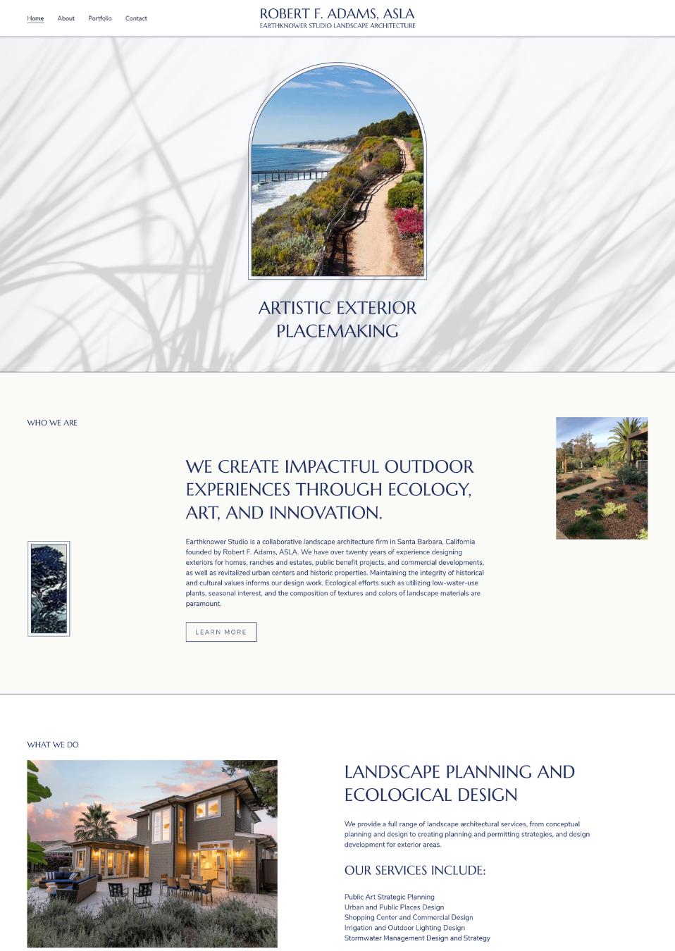 Earthknower Studio Website Preview