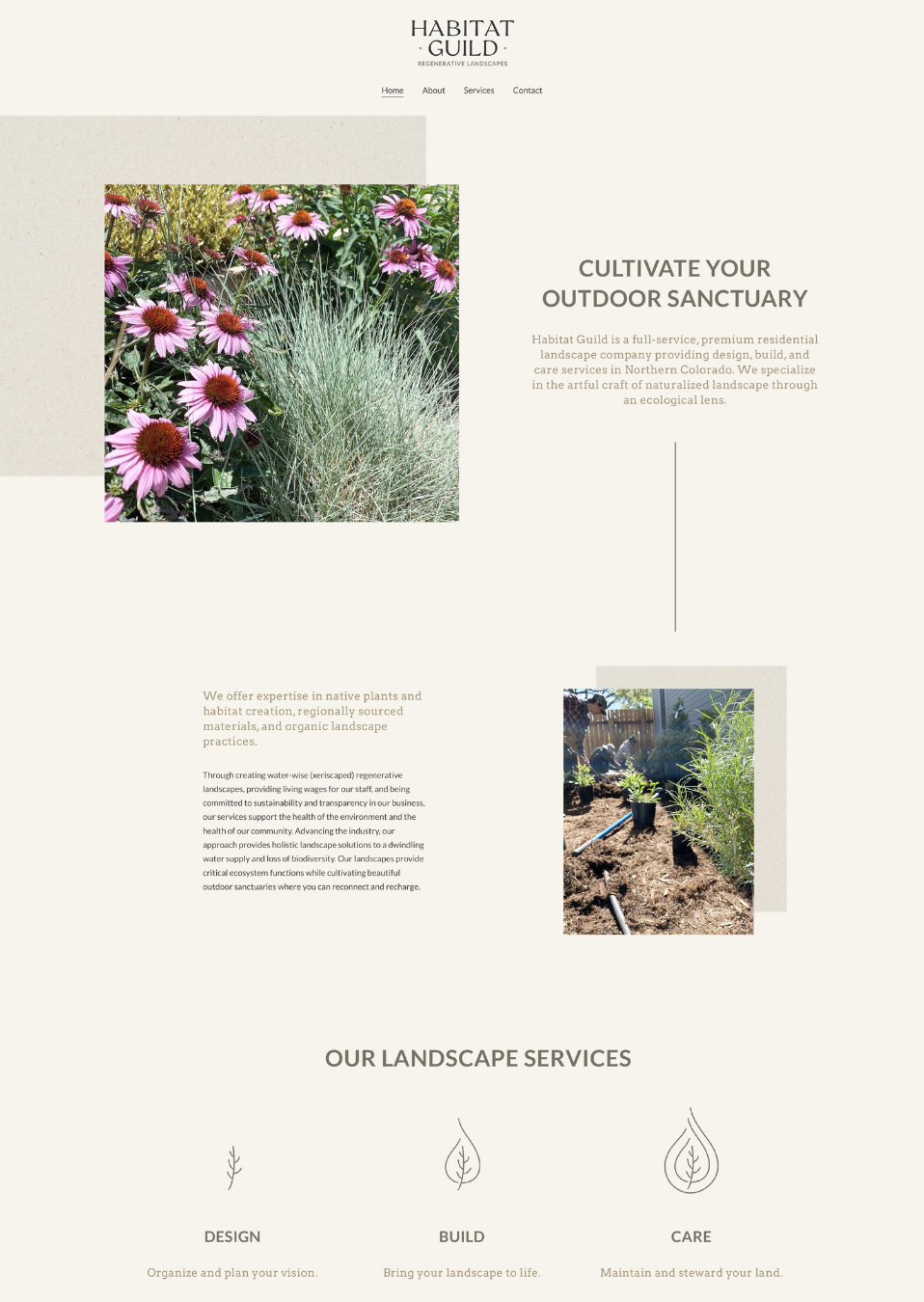 Habitat Guild Website Preview