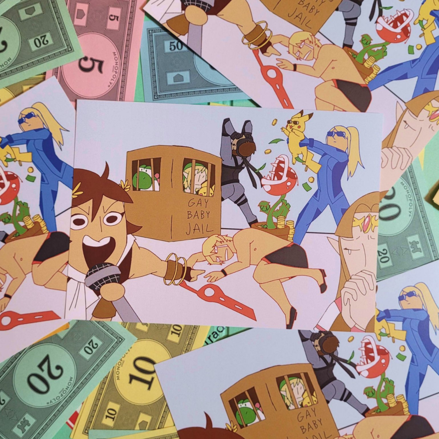 Smash Plays Monopoly Print