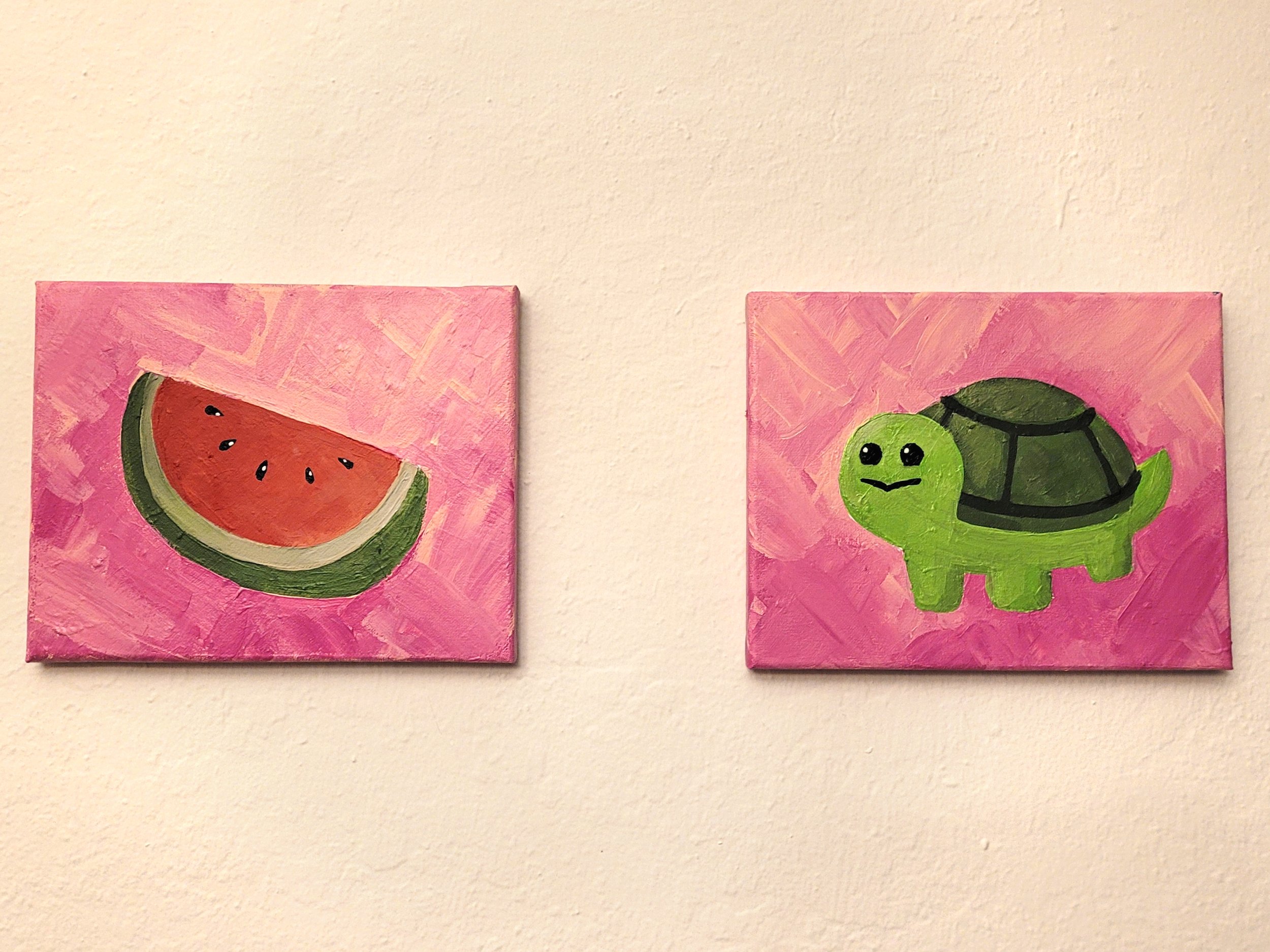 "🍉❤️🐢" | Acrylic Painting, 2022