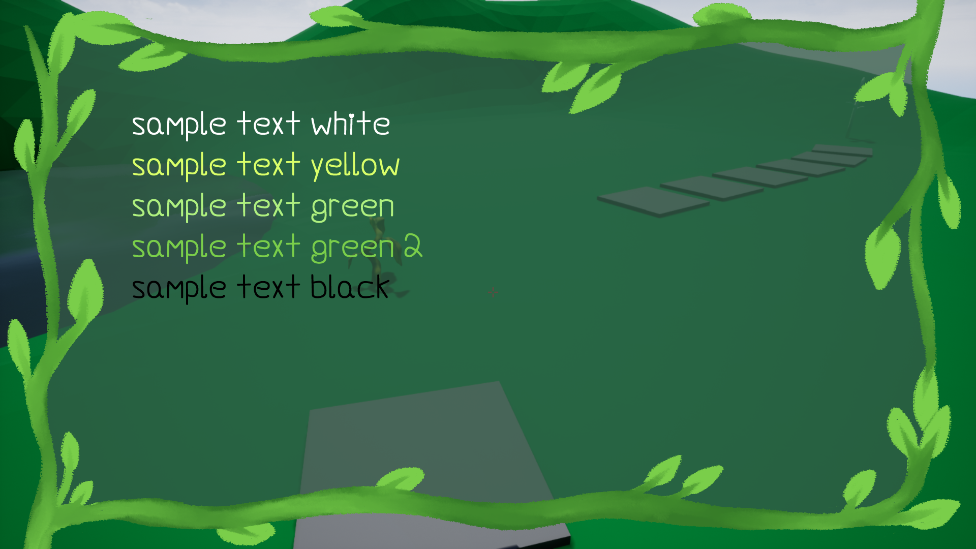 Border and Text Sample 1