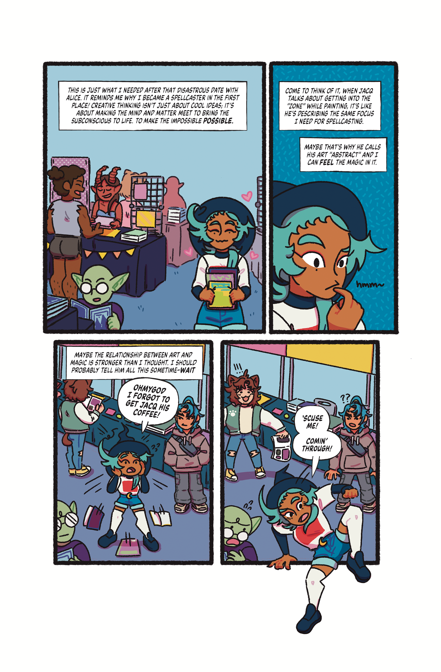 Page 4 of the comic Witch Hazel: Trouble at TCAF (2024)