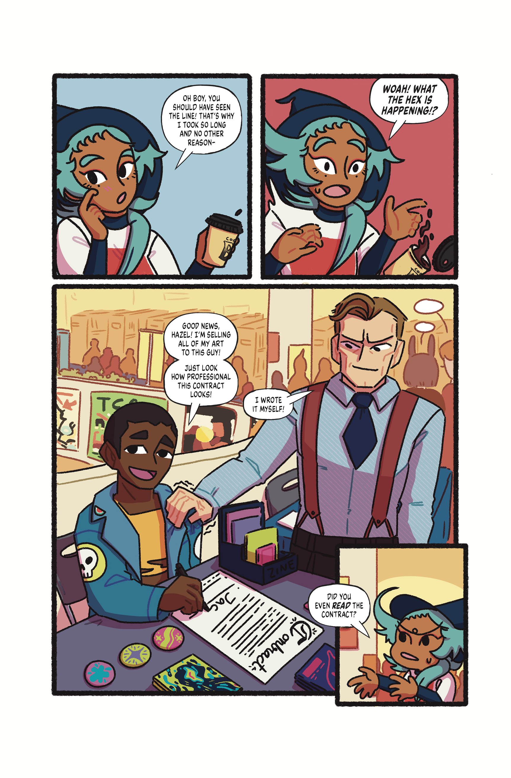 Page 5 of the comic Witch Hazel: Trouble at TCAF (2024)