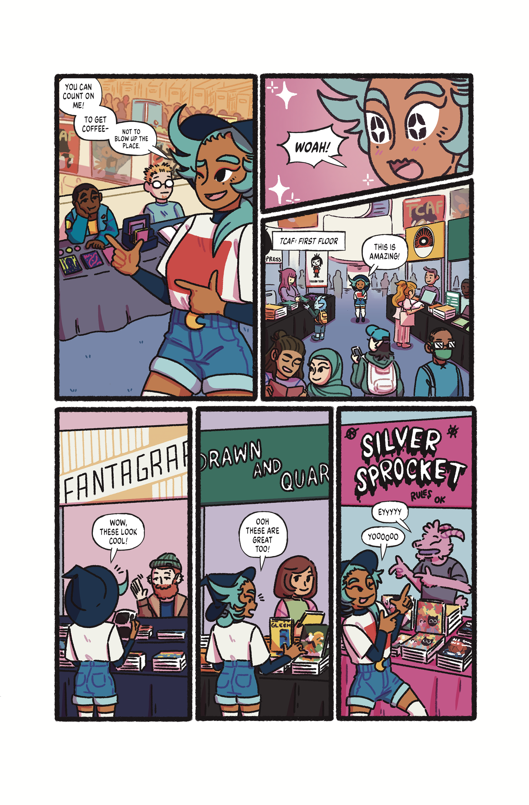 Page 3 of the comic Witch Hazel: Trouble at TCAF (2024)