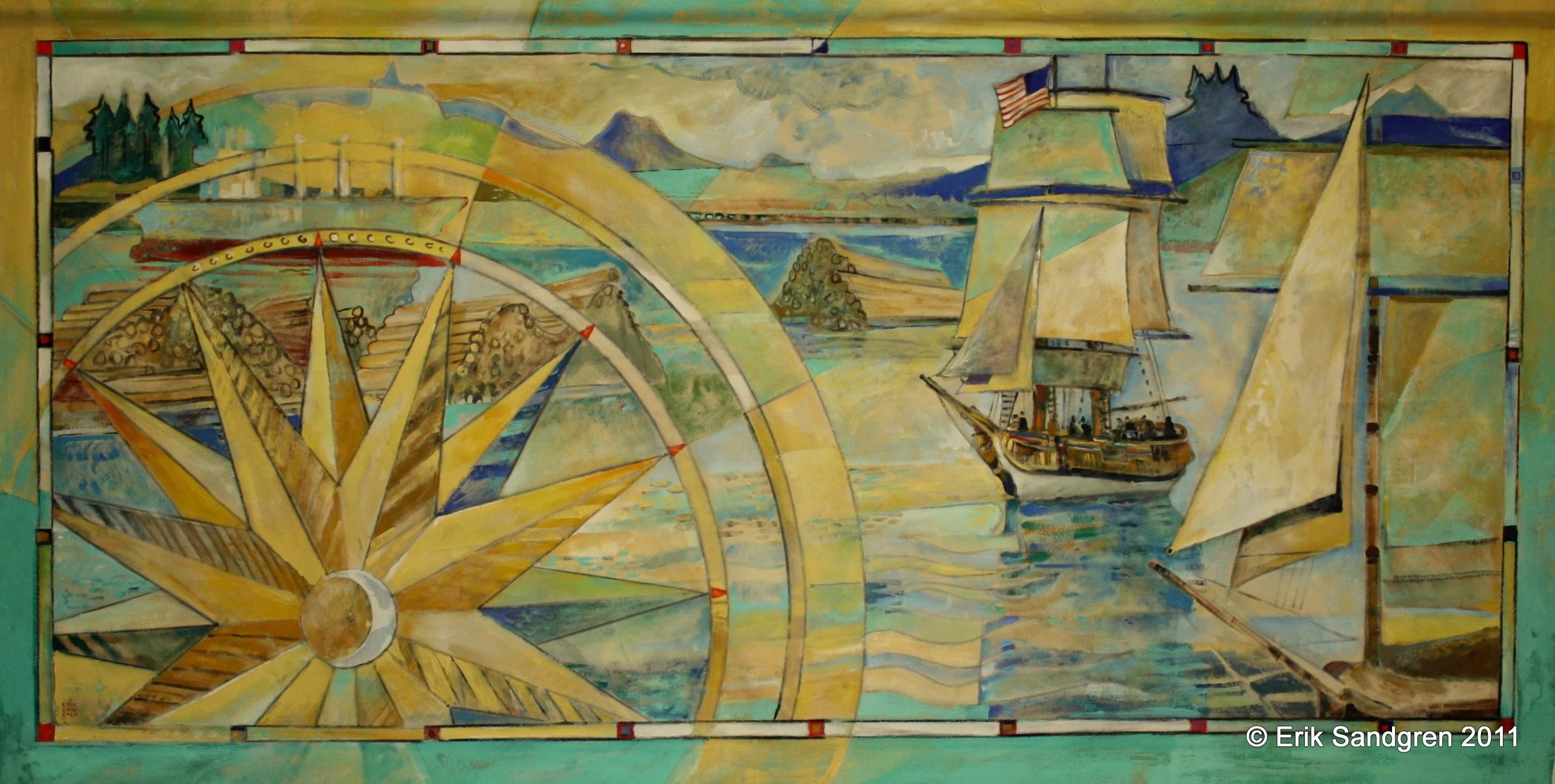 Compass Rose - Port of Grays Harbor Offices, Conference Room; 111 South Wooding