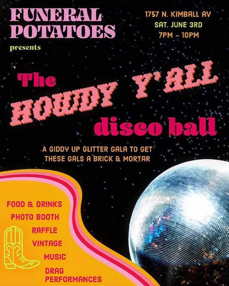 Funeral Potatoes: Howdy Y’all Disco Ball